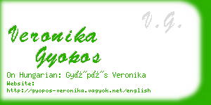 veronika gyopos business card